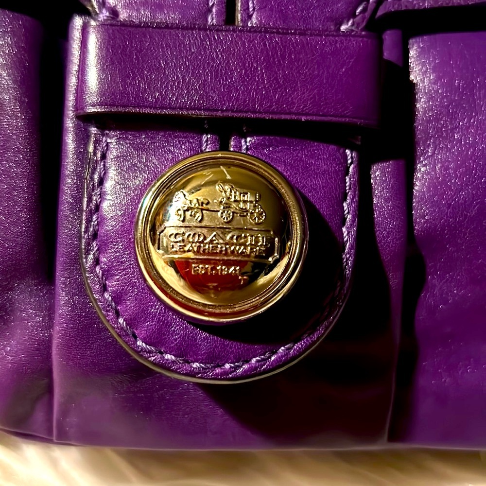 Coach One of a Kind Glamorous Leather Satchel - Picture 6 of 6